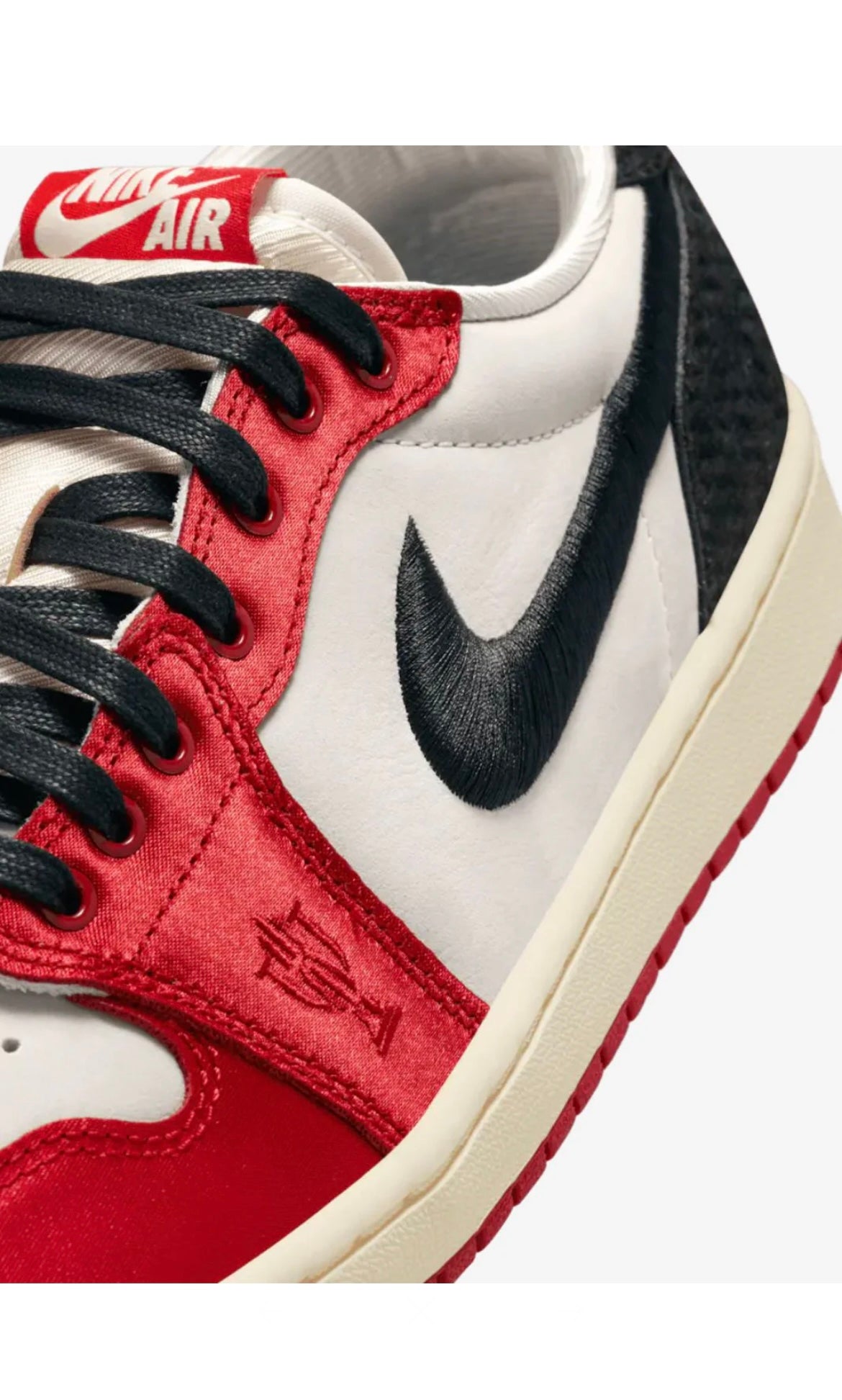 Air Jordan 1 Low OG x Trophy Room ‘Sail & Varisty Red’