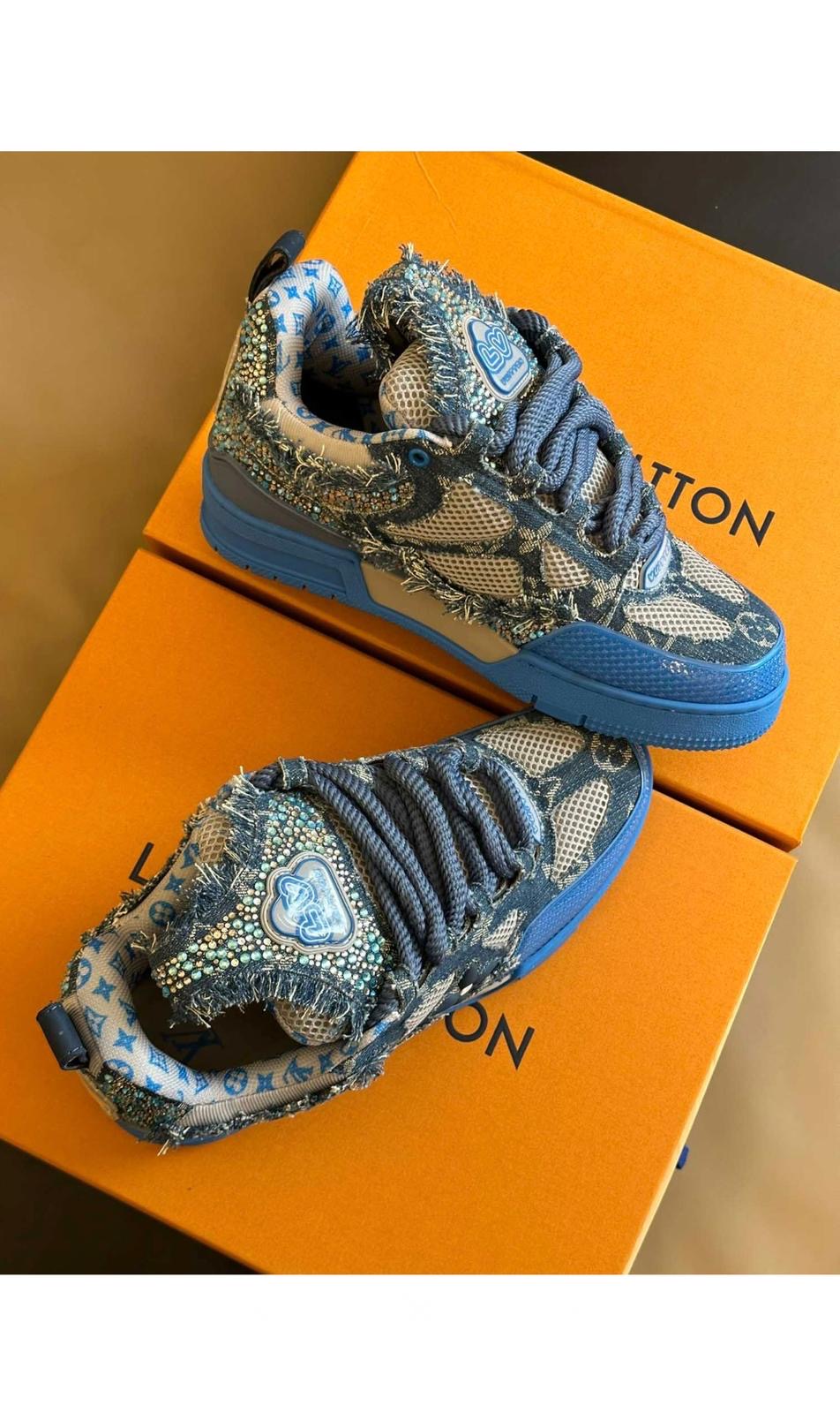 Louis Vuitton Skate Crystal ‘Blue Swarovski’