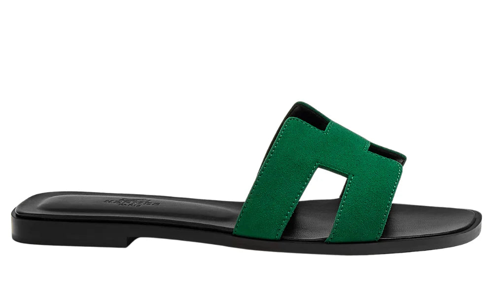 Hermes Sandales Oran "Electric Green