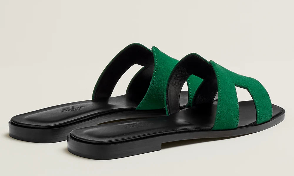 Hermes Sandales Oran "Electric Green