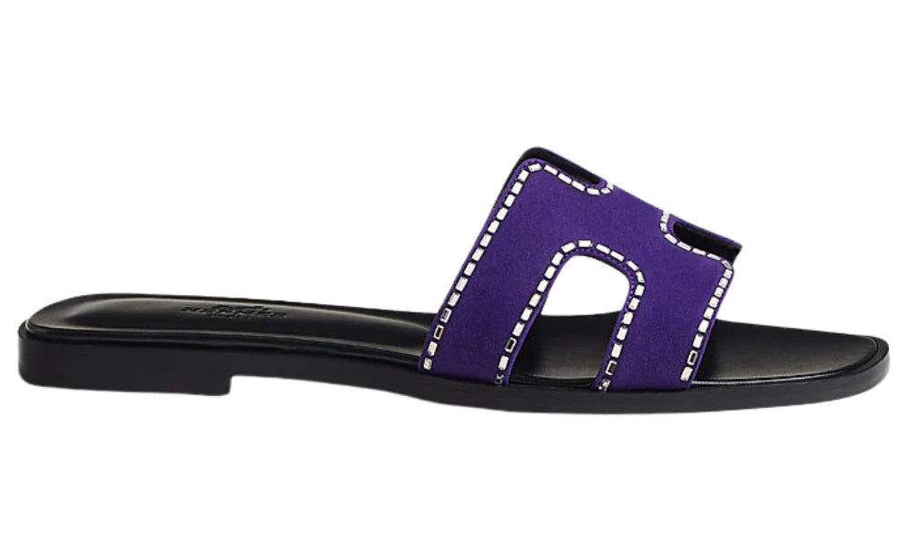 HERMES Oran Sandal "Violet Majorette