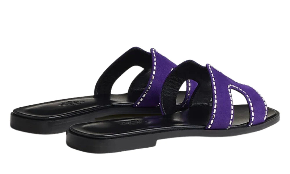 HERMES Oran Sandal "Violet Majorette