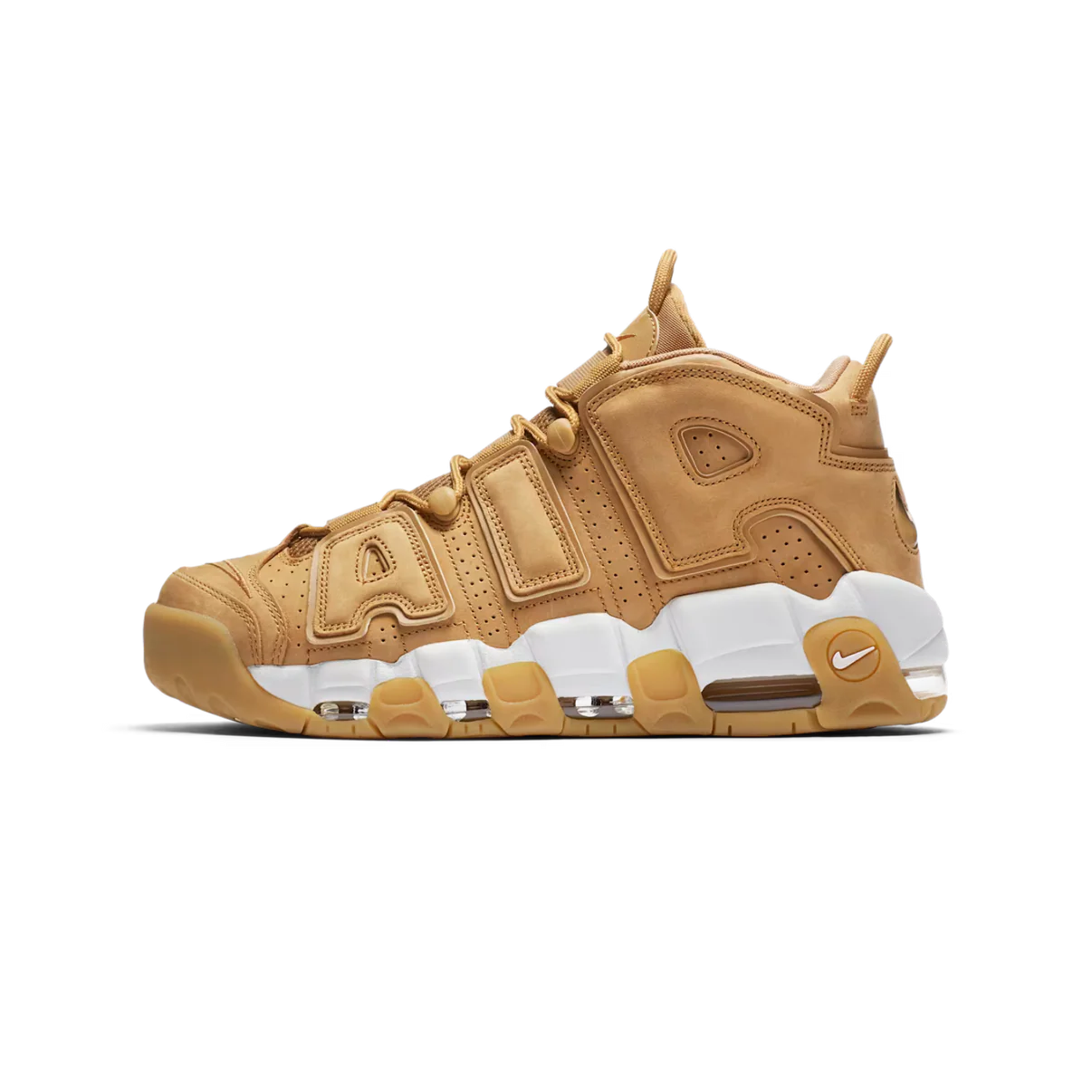 Nike Air More Uptempo PRM Wheat Flax Gum Light Brown